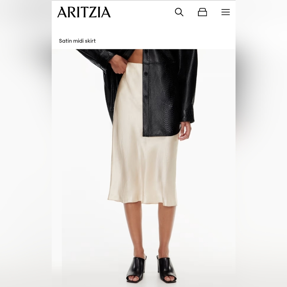 Babaton Light Pink Slip Skirt